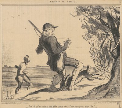 Bir hayvanın aptal olması gerekir mi? by Honoré Daumier