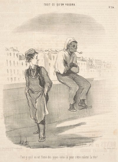 O pipo tüttürmüş olmalı by Honoré Daumier