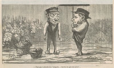 Bu havadan şikayet etmeyin... by Honoré Daumier