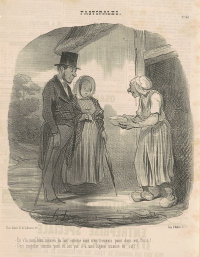 Adama düşkün kadın insani mektuplar... by Honoré Daumier