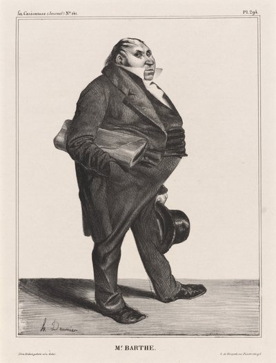 felix barthe by Honoré Daumier