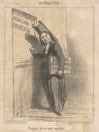 Vur ve sana açacağız! by Honoré Daumier