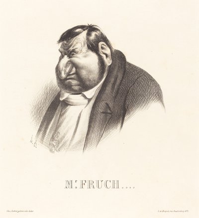 Fruchard ve büstü by Honoré Daumier