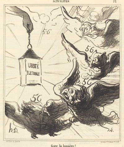 Işığı park edin! by Honoré Daumier