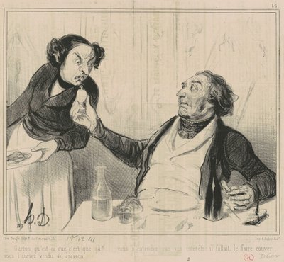 Oğlum, bu nedir? by Honoré Daumier