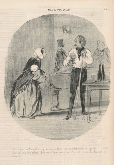 Koca Dilenci git! seni orada görmek isterim by Honoré Daumier
