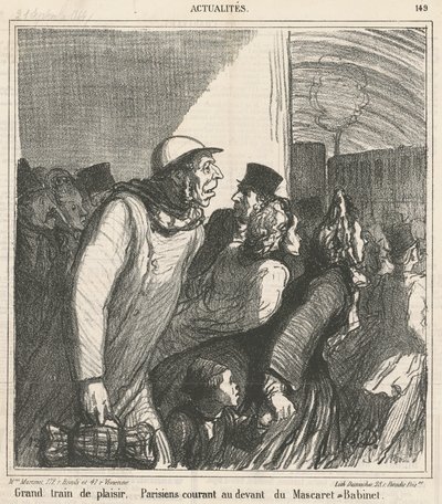 Çok eğlenceli tren by Honoré Daumier