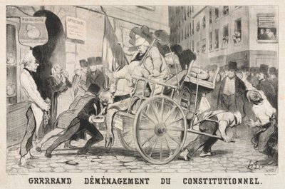Anayasal Düzenin Büyük Kaldırılması by Honoré Daumier