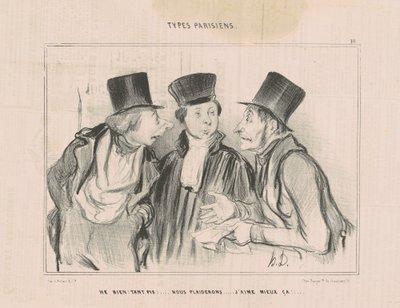 İyi! boşver!... yalvaracağız. Bunu daha çok beğendim... by Honoré Daumier