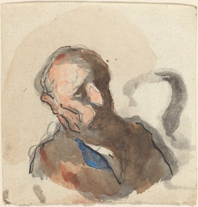 Bir Adamın Başı by Honoré Daumier