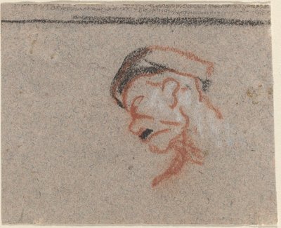 Bir Adamın Başı by Honoré Daumier