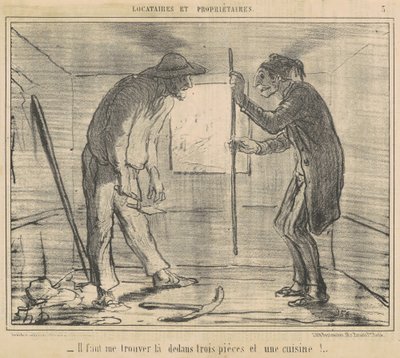 Beni bulmalısın... üç parça... by Honoré Daumier