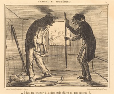Beni bulmalısın... üç oda... by Honoré Daumier