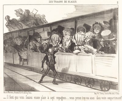 Yine de yer açmanız gerekiyor... by Honoré Daumier