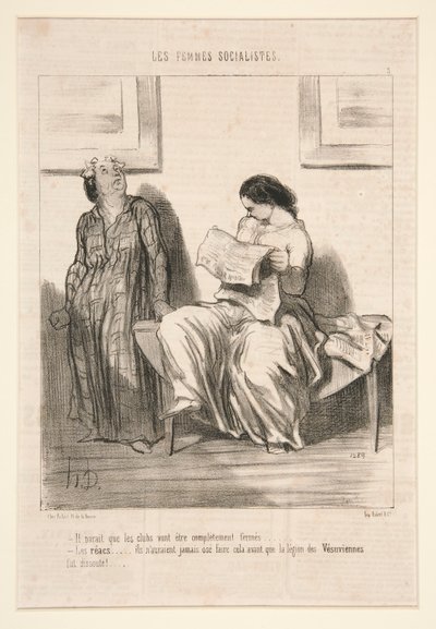 Kulüpler tamamen kapatılacak gibi görünüyor by Honoré Daumier