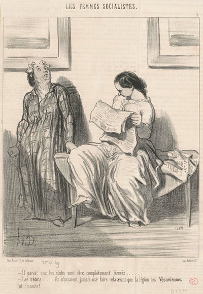 Görünüşe göre kulüpler kapanacak... by Honoré Daumier