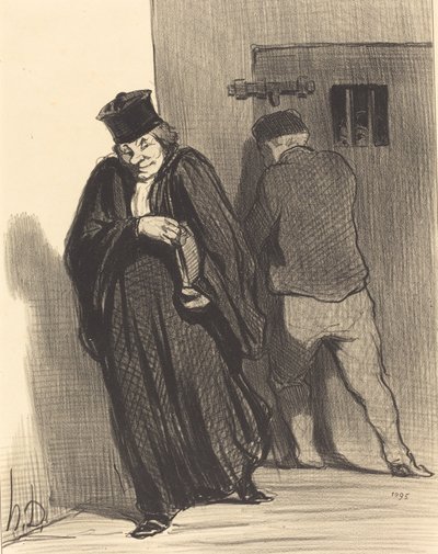 Görünüşe göre... adamım büyük bir alçak... by Honoré Daumier