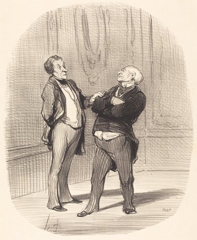 Bir savaş var... kiralar... düşecek... by Honoré Daumier