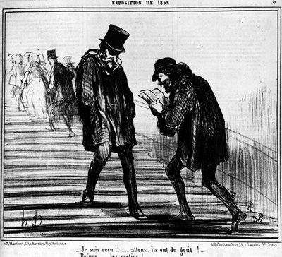 Kabul edildim!!... Haydi, tadına bakıyorlar!... - Reddet... moronlar! , Honore Daumier