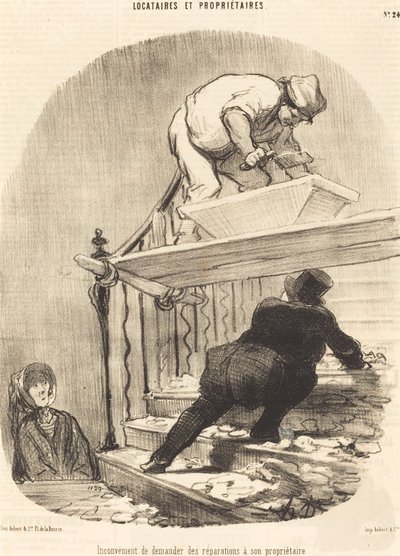Tamir istemenin dezavantajı... by Honoré Daumier