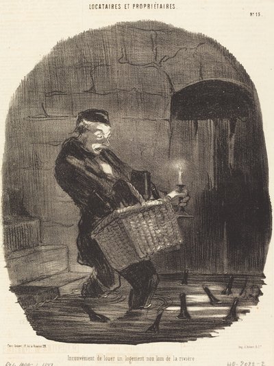 Kiralamanın dezavantajı... nehirden çok uzakta değil by Honoré Daumier