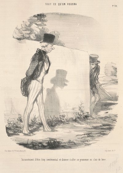 Fazla duygusal olmanın dezavantajı... by Honoré Daumier