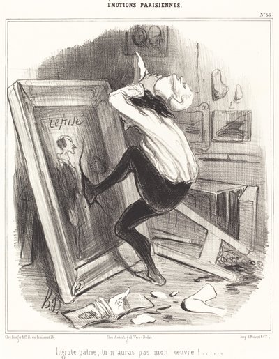 Nankör vatan, işimi alamayacaksın!... by Honoré Daumier