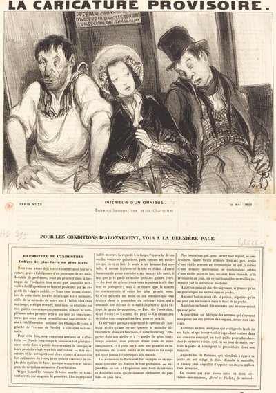 Bir omnibüsün içi by Honoré Daumier