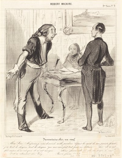 Bir dulda envanter by Honoré Daumier
