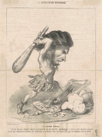 J. Martial Bineau (2. Plaka) by Honoré Daumier