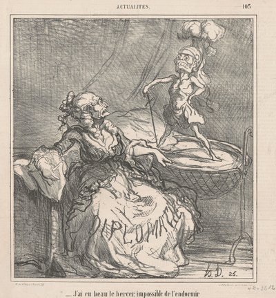 onu salladım... by Honoré Daumier