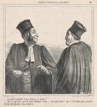 Konuştum ... üç buçuk saat! by Honoré Daumier