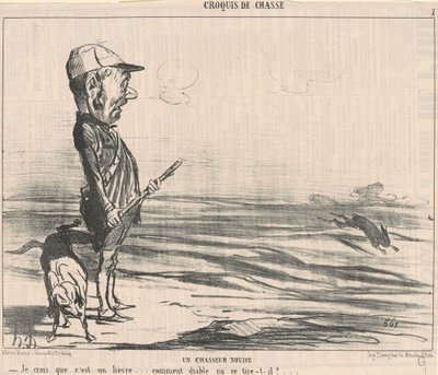Bence tavşan... by Honoré Daumier