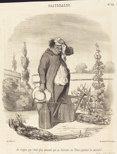 Bundan daha eğlenceli olduğunu düşündüm... by Honoré Daumier