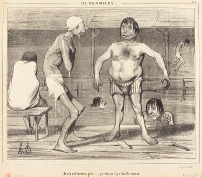 Oraya bir daha geri dönmeyeceğim!... Sanırım... by Honoré Daumier