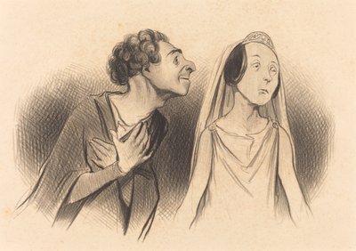 Her zamankinden daha çok aşık oluyorum... by Honoré Daumier