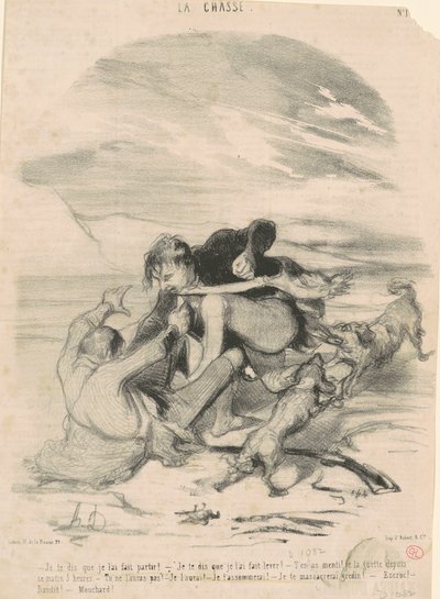 sana onu yaptığımı söylüyorum by Honoré Daumier