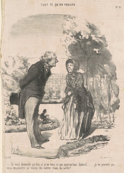 Seni görmediysem özür dilerim... by Honoré Daumier