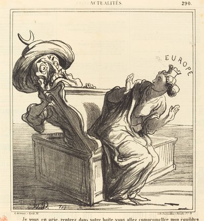 Lütfen kutunuza geri dönün... by Honoré Daumier