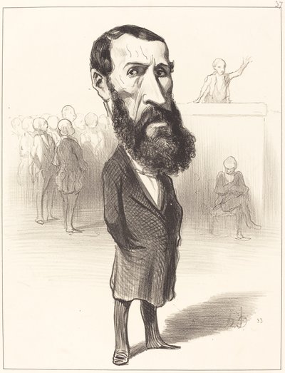 Jean Louis Greppo by Honoré Daumier