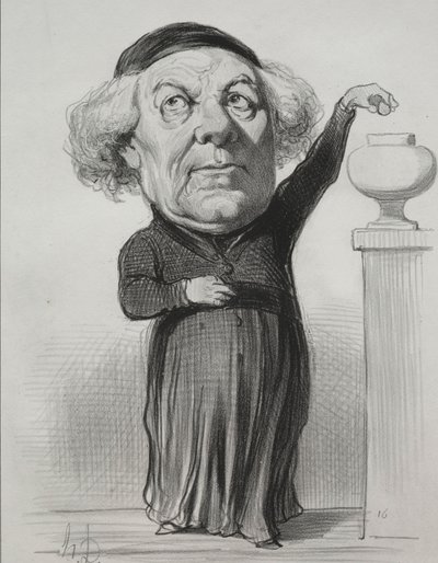 Jean Jacques Fayet, Orleans Piskoposu, 1849. by Honoré Daumier