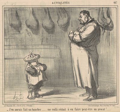 kasap yapardım... by Honoré Daumier