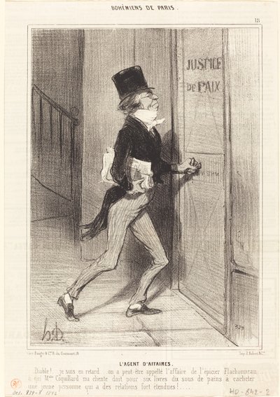 İş Temsilcisi by Honoré Daumier