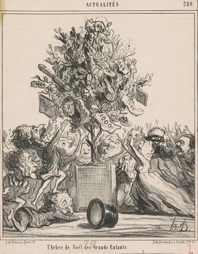 Büyük Çocukların Noel Ağacı by Honoré Daumier