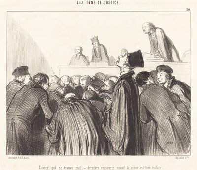 Hasta olan avukat by Honoré Daumier