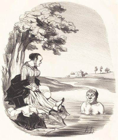 Su lezzetlidir... Sizi temin ederim... by Honoré Daumier
