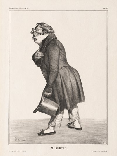 La Karikatür, Levha 314, Comte de. Keratri by Honoré Daumier