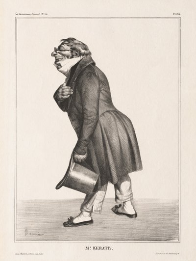 La Karikatür, Pl. 314, İlçe Keratry, 1833. by Honoré Daumier