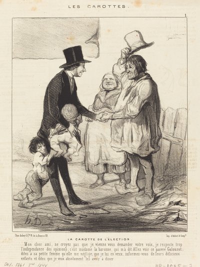 seçim havuç by Honoré Daumier