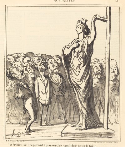 Fransa geçişe hazırlanıyor... by Honoré Daumier